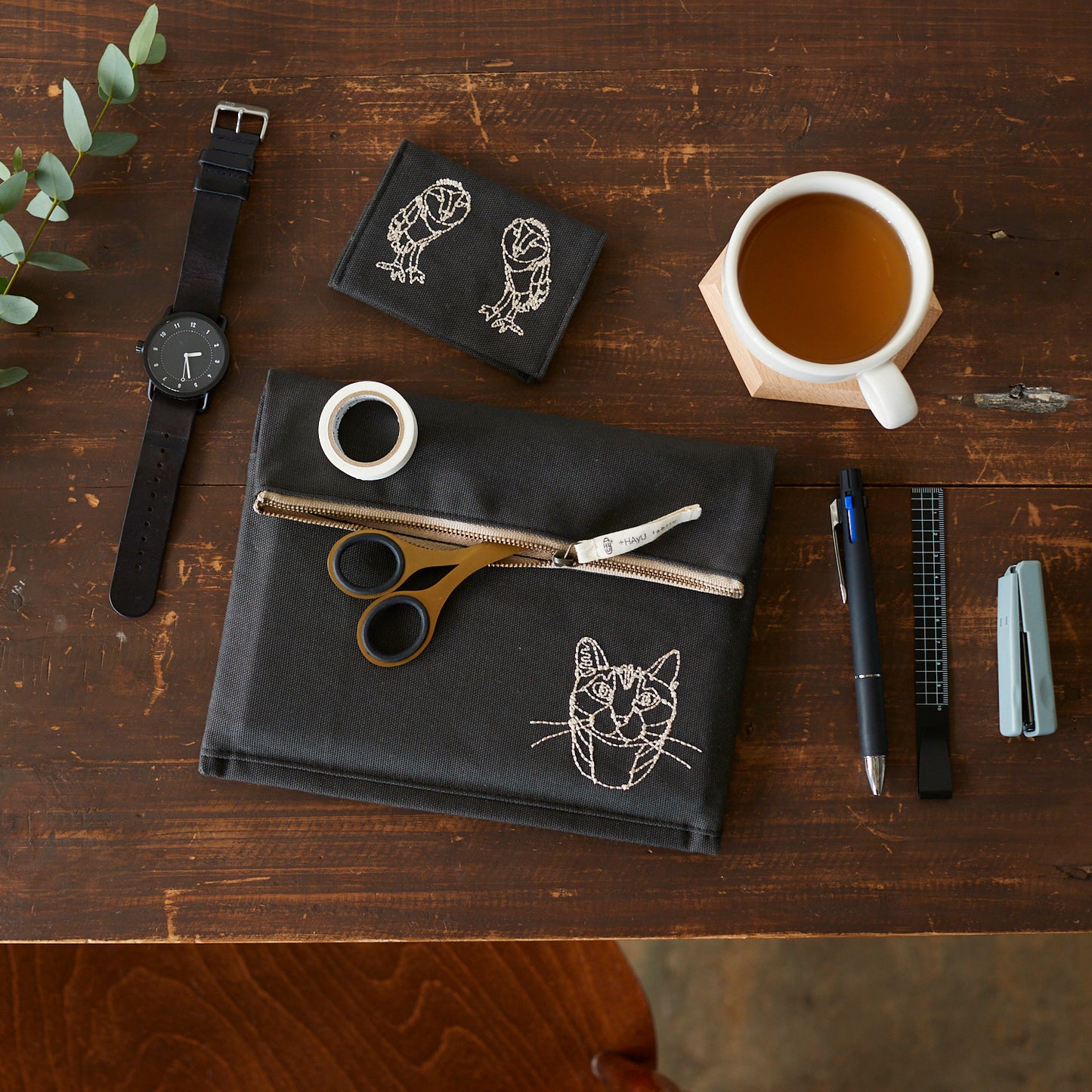 【＋HAyU fabric】 -stationery & goods-  ポケットブック