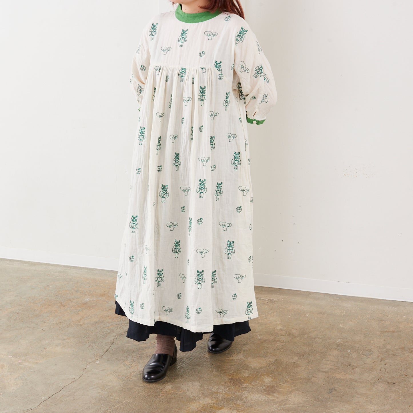 (無料サンプル)＋HAyU fabric ～HAyU BEAR 2023～　綿100%ダブルガーゼ刺繍 - cocca