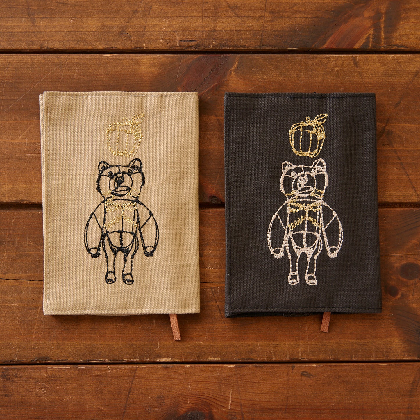 【＋HAyU fabric】 -stationery & goods- HAyU Bear ブックカバー