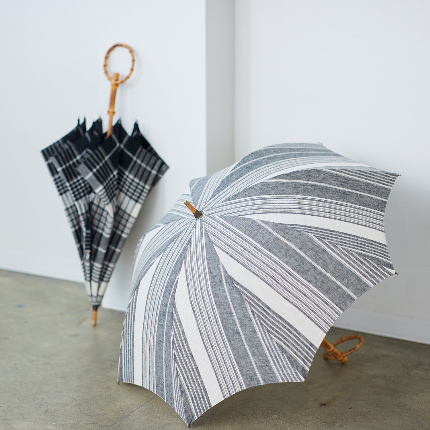 【SALE】【播州織の傘】晴雨兼用パラソル -ストライプ- - cocca