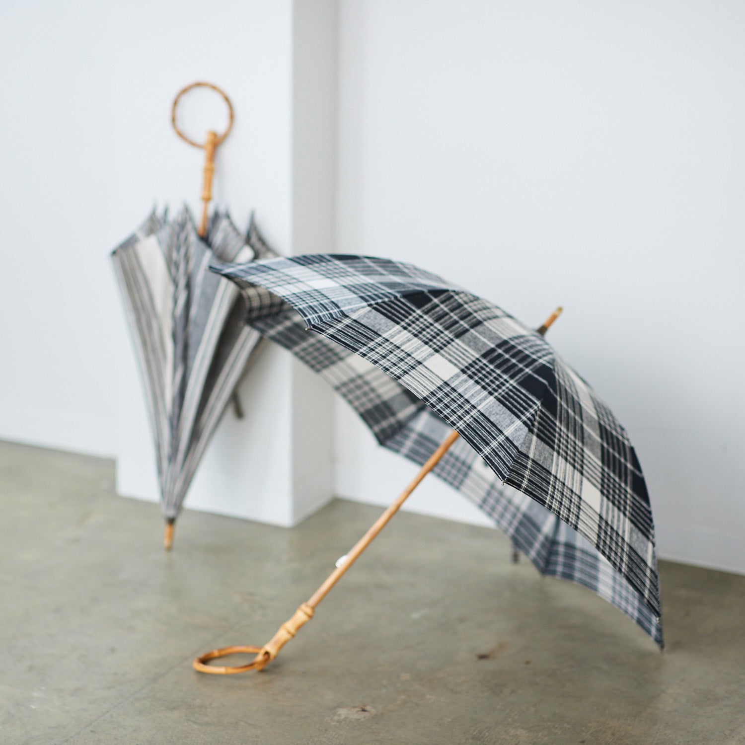 【SALE】【播州織の傘】晴雨兼用パラソル -チェック- - cocca
