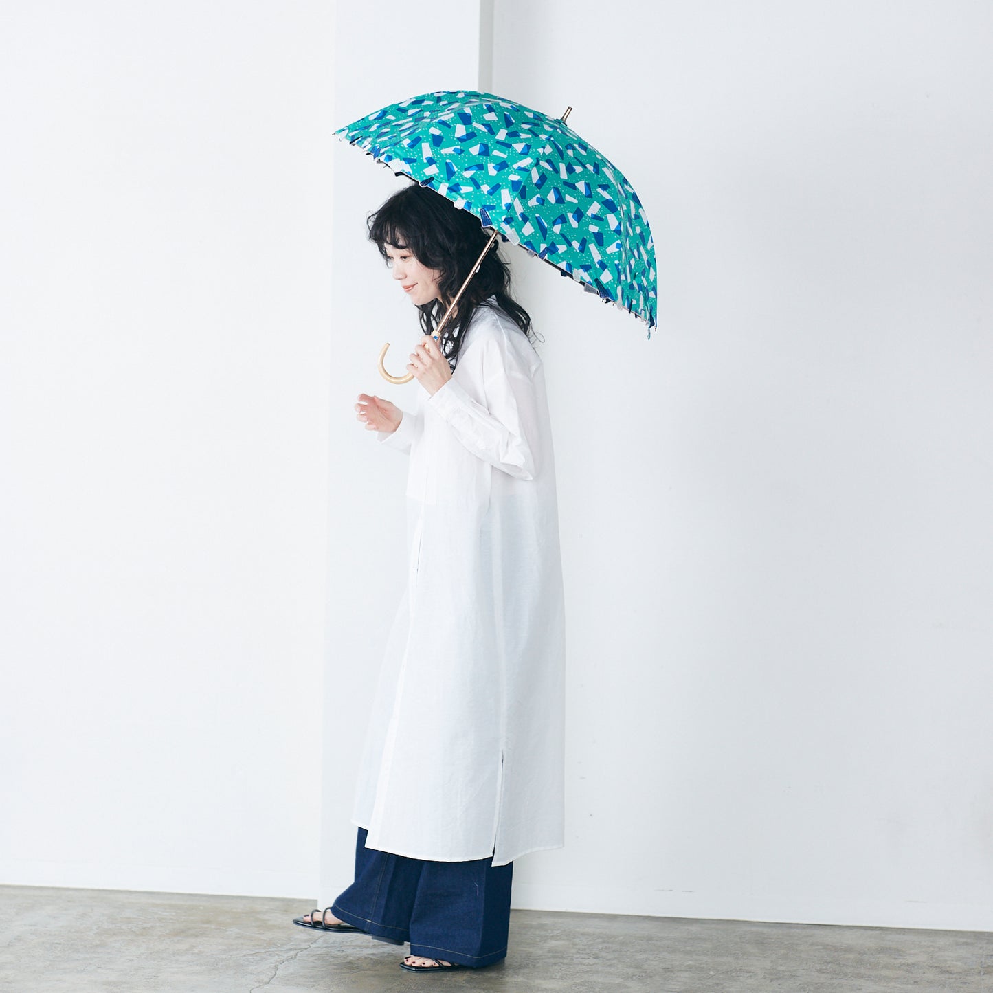 【SALE】【晴雨兼用】coccaの日傘雨傘 Kumo ‐雲- 刺繍(ショート)