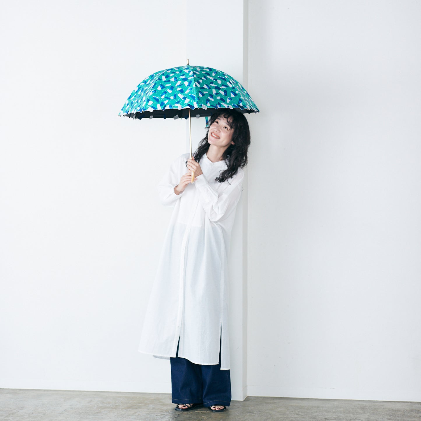【SALE】【晴雨兼用】coccaの日傘雨傘 Kumo ‐雲- 刺繍(ショート)