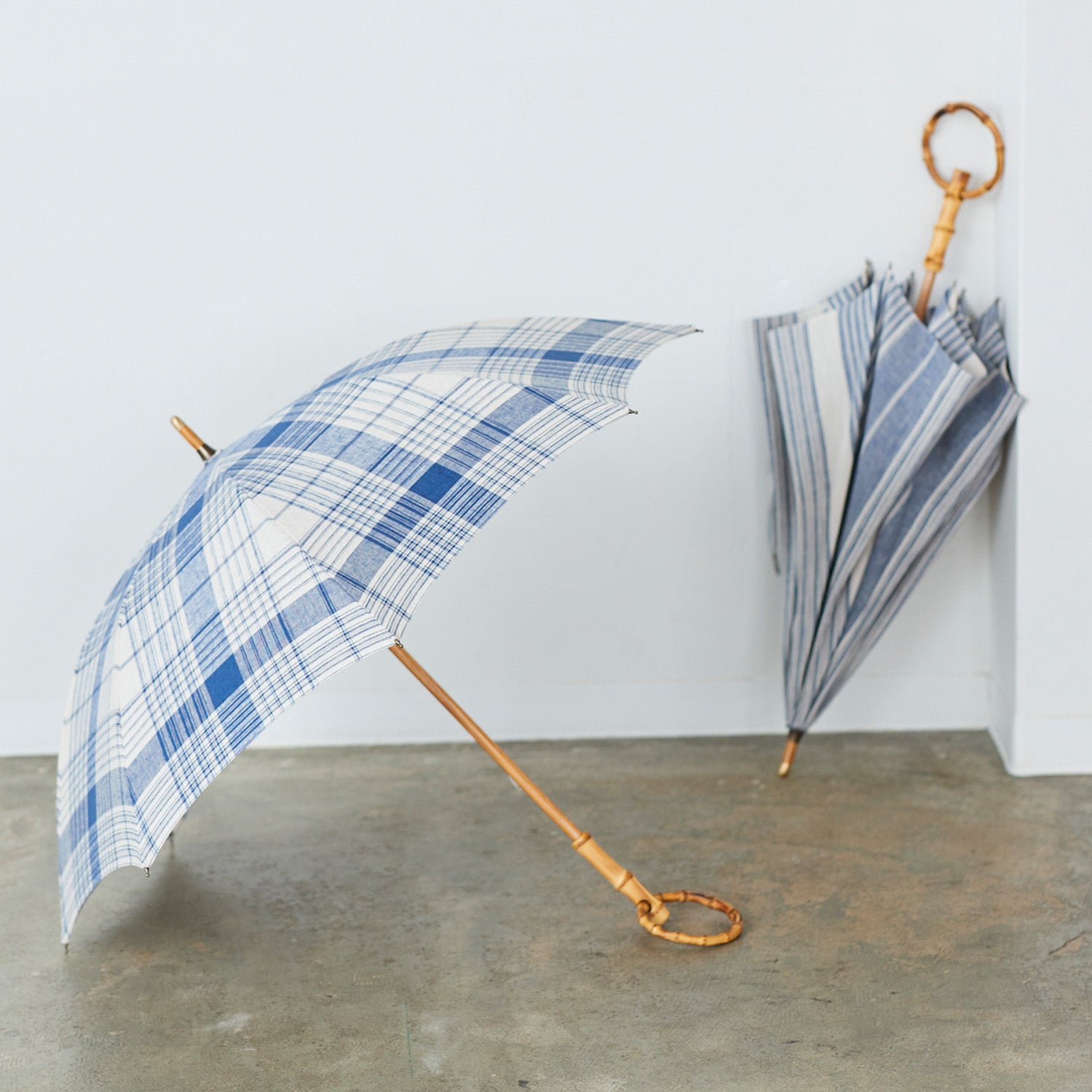 【SALE】【播州織の傘】晴雨兼用パラソル -チェック- - cocca