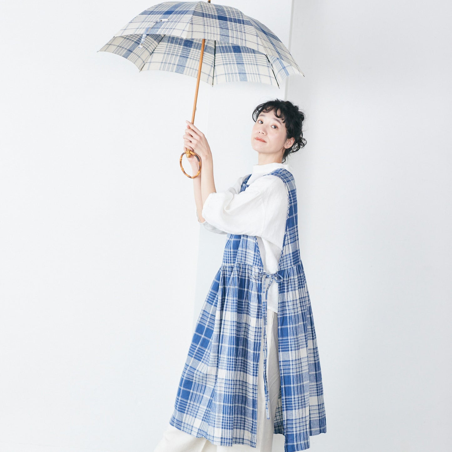 【播州織の傘】晴雨兼用パラソル -チェック-