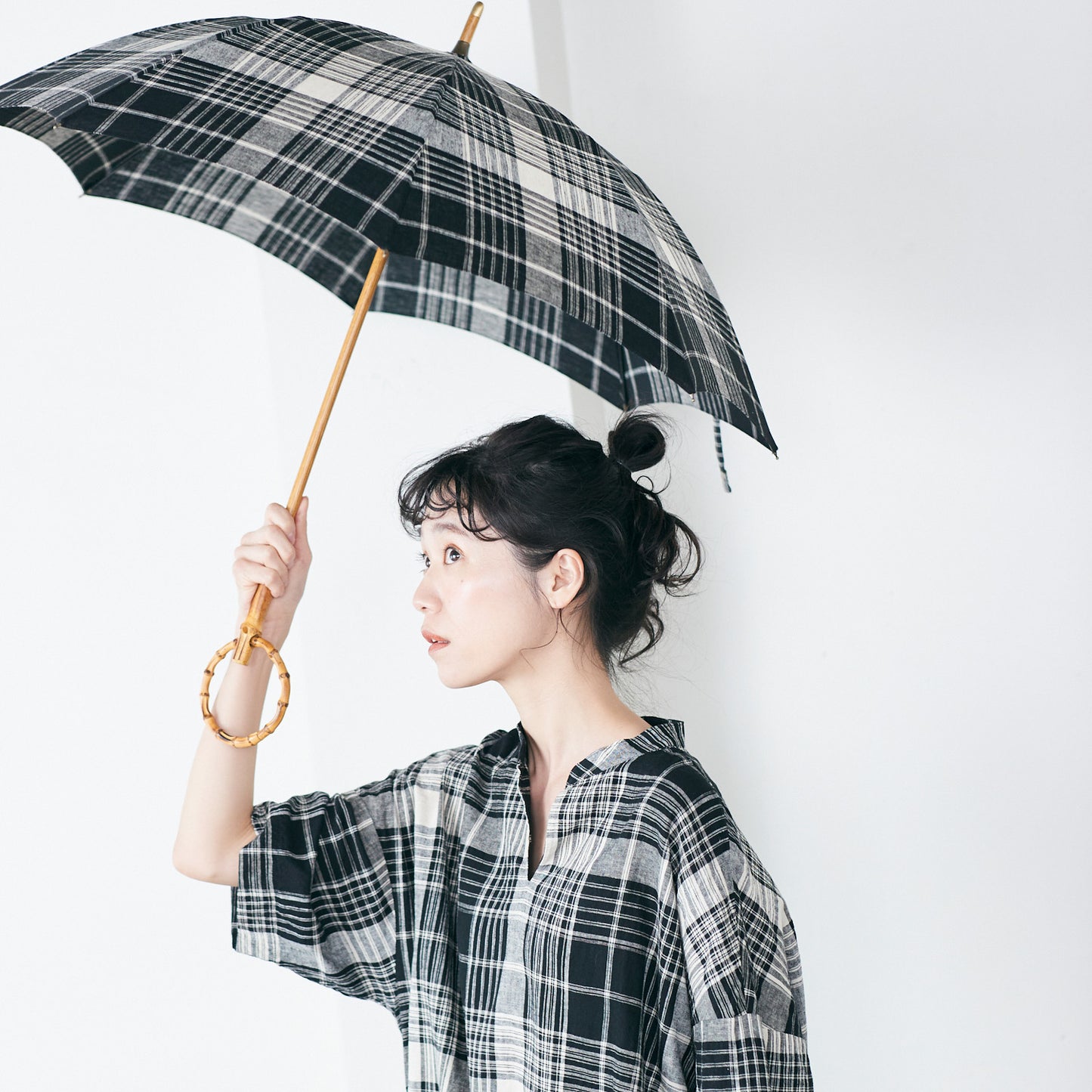 【播州織の傘】晴雨兼用パラソル -チェック-