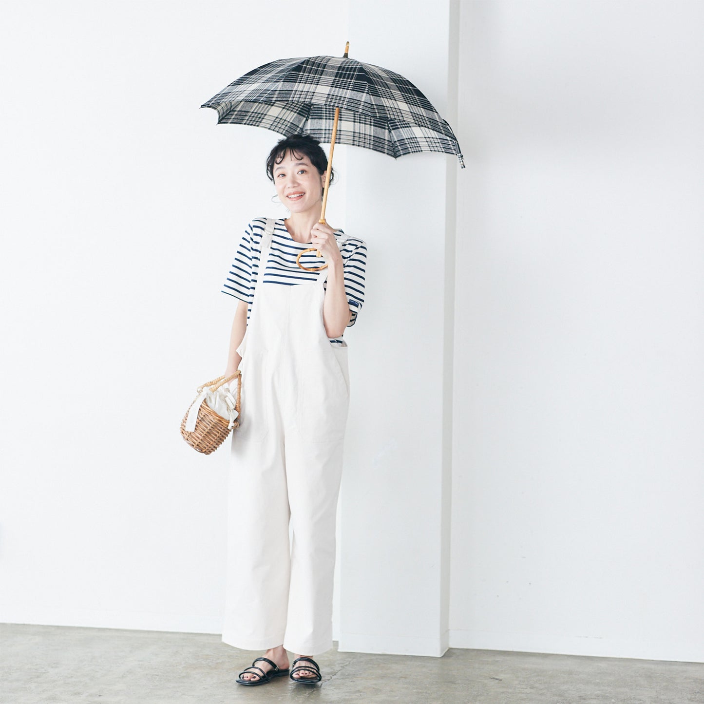 【播州織の傘】晴雨兼用パラソル -チェック-