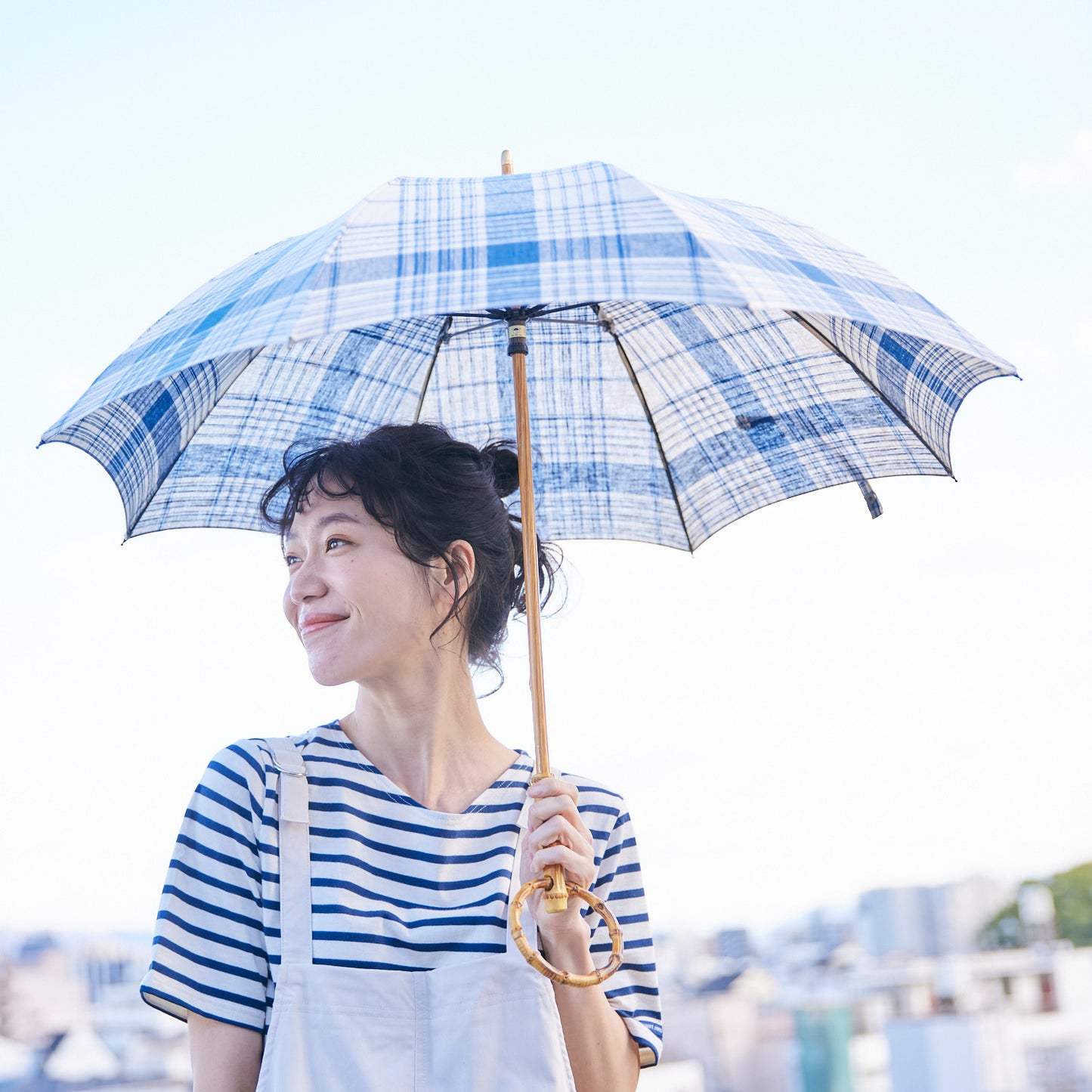 【播州織の傘】晴雨兼用パラソル -チェック-