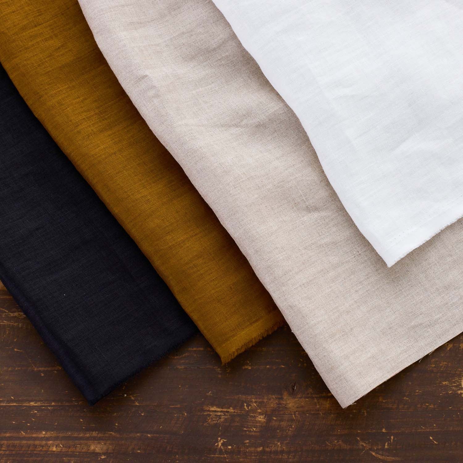 （無料サンプル）ベーシックリネン100％ 薄手無地 - cocca