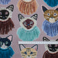 【予約販売】Kari Ishikawa ～we are cats 綿100%シーチング - cocca