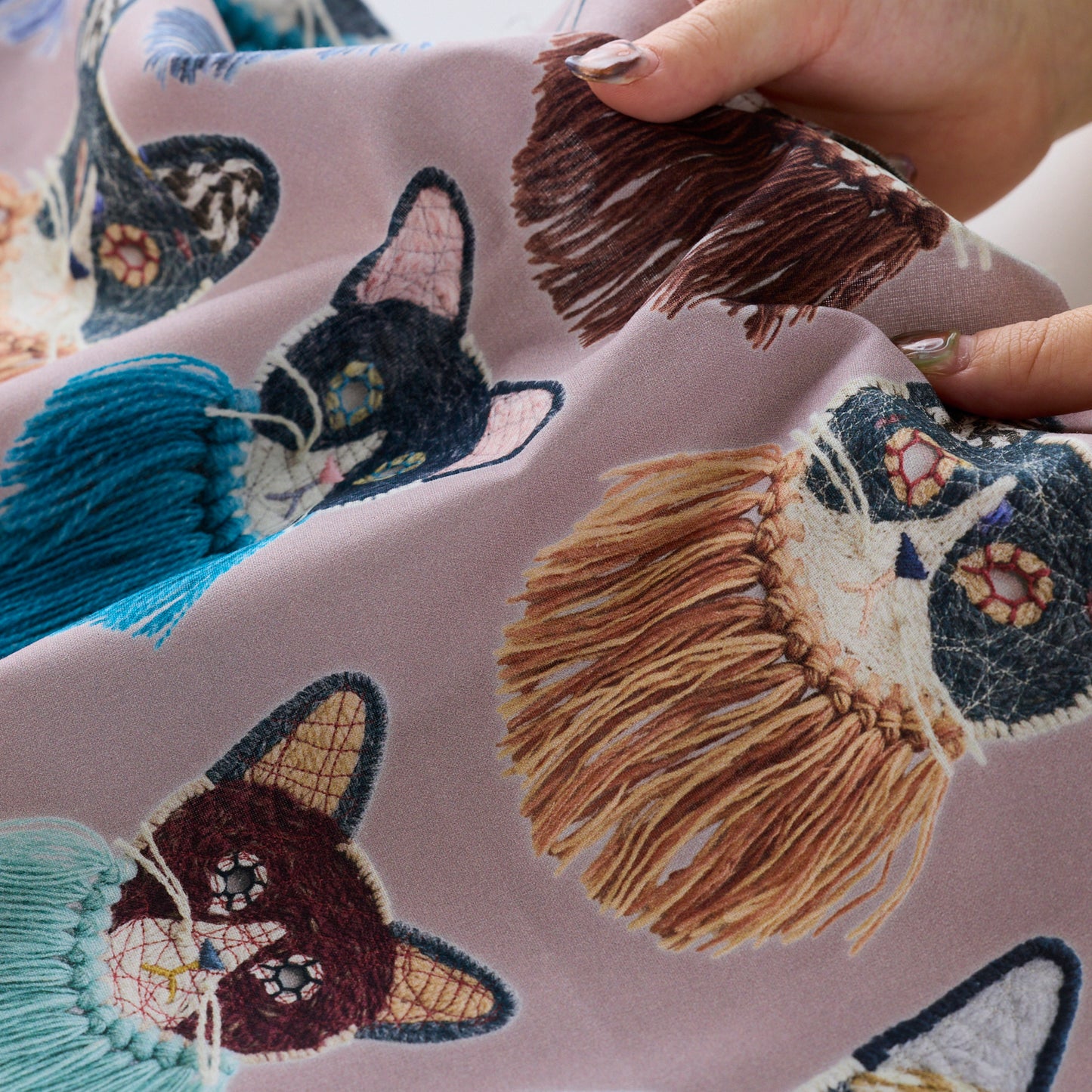 【予約販売】Kari Ishikawa ～we are cats 綿100%シーチング - cocca