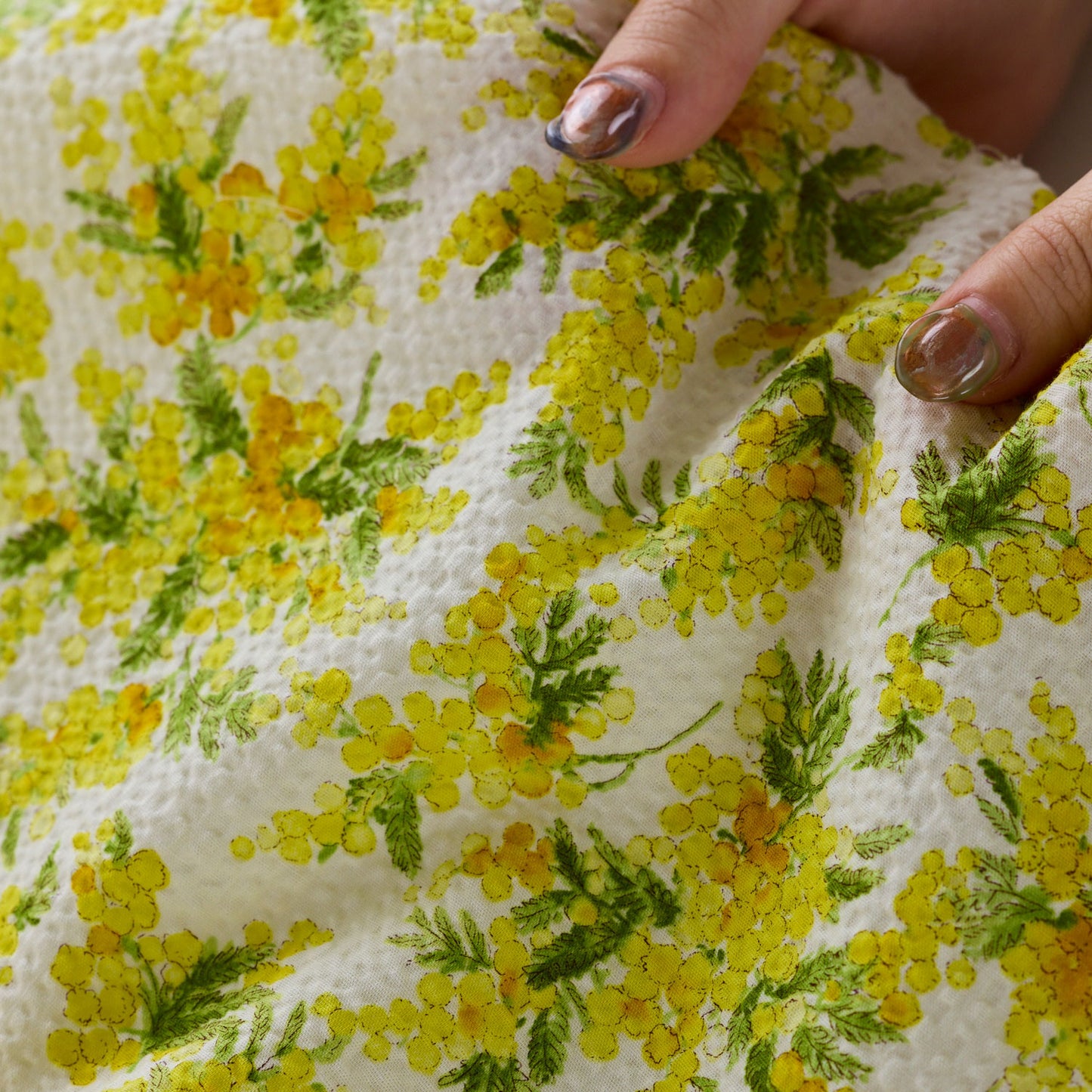 （無料サンプル）ミモザ ～リップル加工～ 綿100％ - cocca