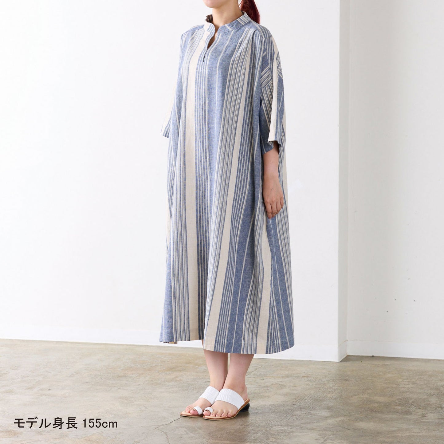 【coccaのお仕立て受注会】スキッパーシャツワンピース ※生地代別