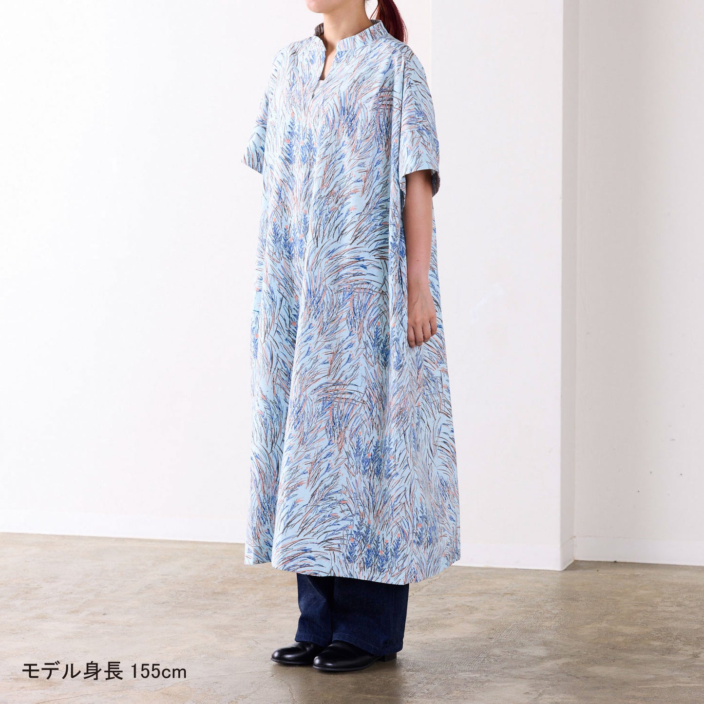 【coccaのお仕立て受注会】スキッパーシャツワンピース ※生地代別
