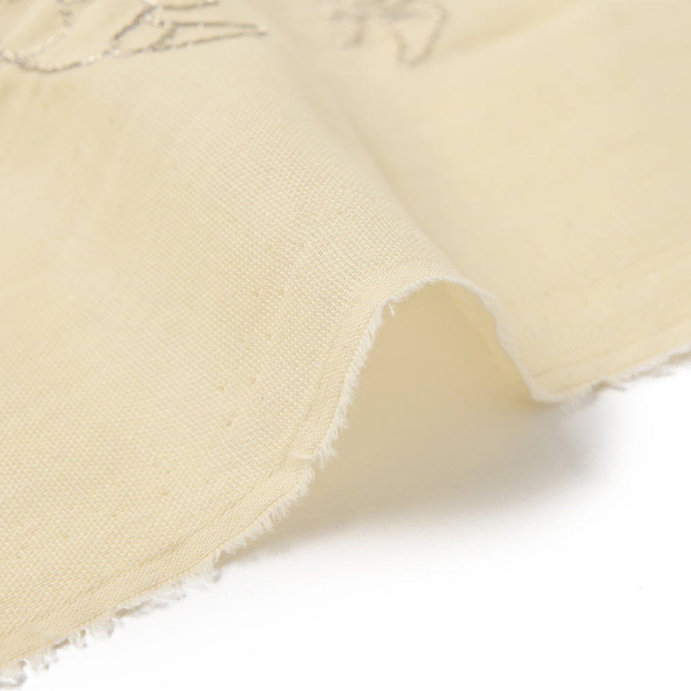 ＋HAyU fabric ～CRAB～　綿100%ダブルガーゼ刺繍