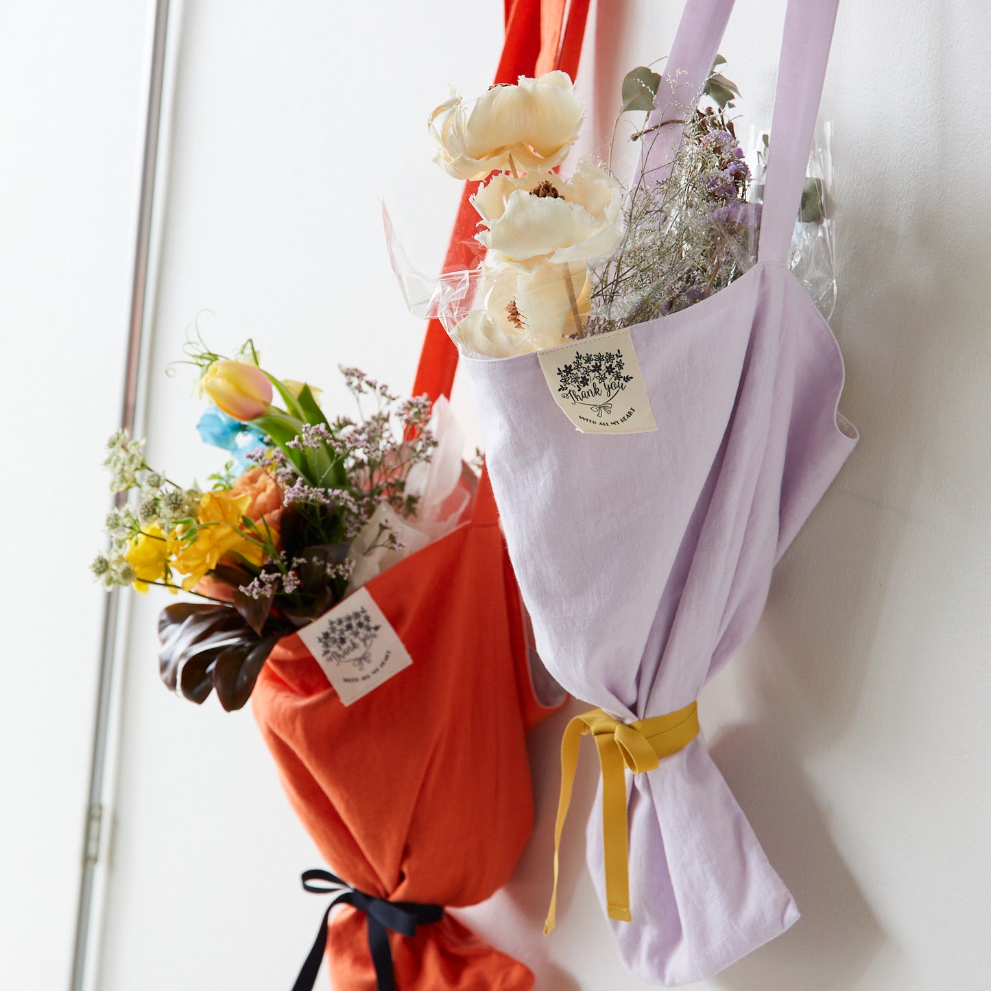 【キット】ブーケトートバッグキット～ライトリネンコットン(無地)～ Mサイズ