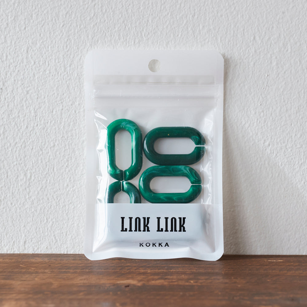 LINK LINK  アクリル マーブルチェーン 5個入