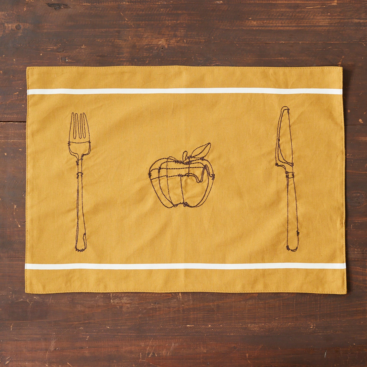 cocca｜+HAyU fabric -kitchen fabrics-コットンリネン-刺繍コースター