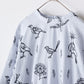 ＋HAyU fabric ～Bird～ 綿麻シーチング 刺繍
