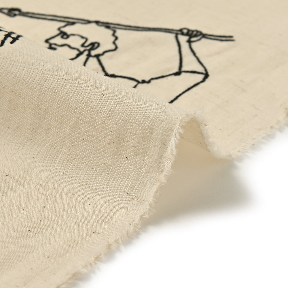 (無料サンプル)＋HAyU fabric ～Signs of the Zodiac～ 綿麻シーチング 刺繍