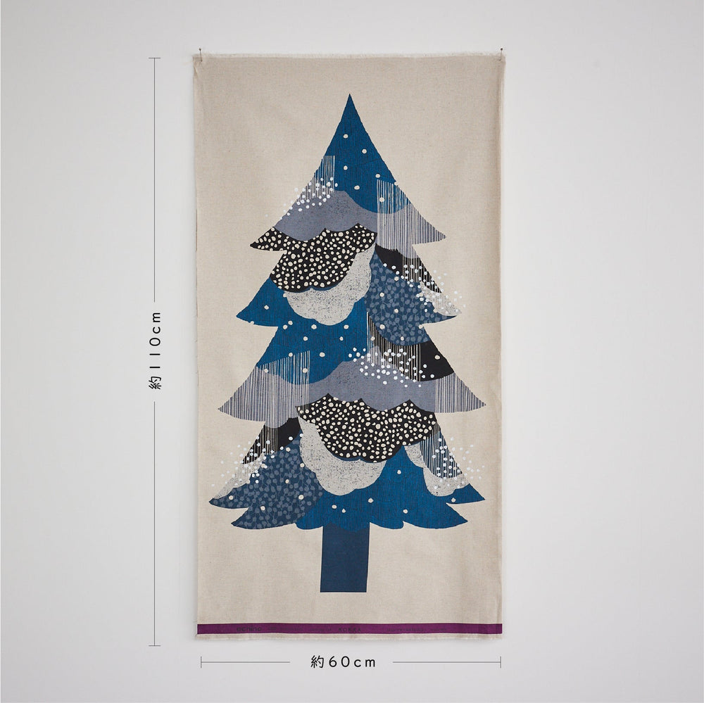 echino/エチノ 2021～christmas tree～綿麻キャンバス  パネル生地