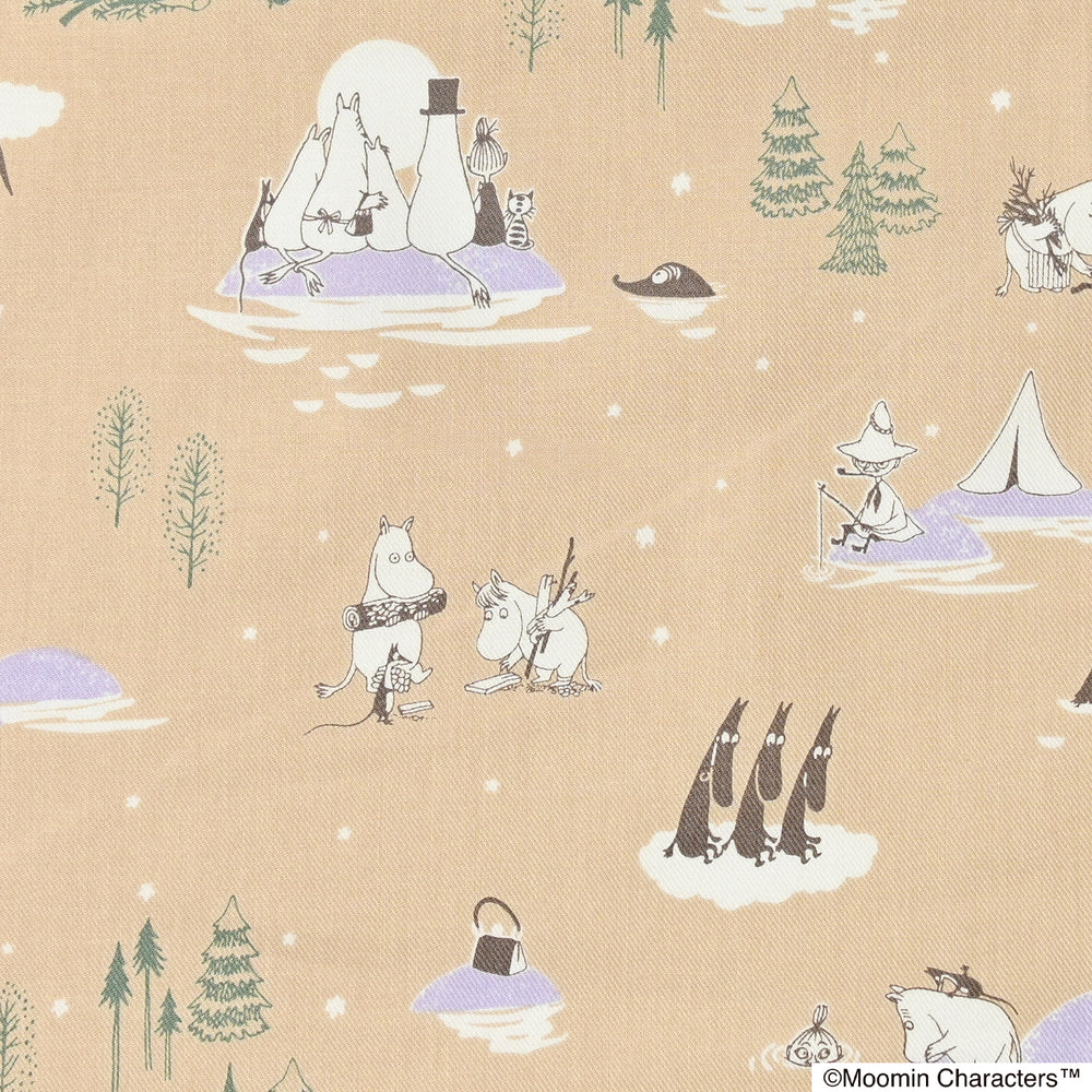 MOOMIN ムーミン ～さあ、漕ぎだそう～ 綿100%ビエラ