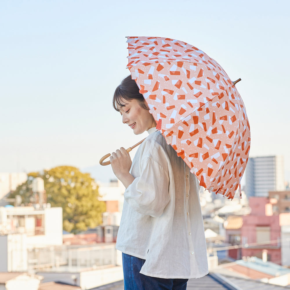 【晴雨兼用】coccaの日傘雨傘 Kumo ‐雲- 刺繍(ショート) TPS-1145-1A