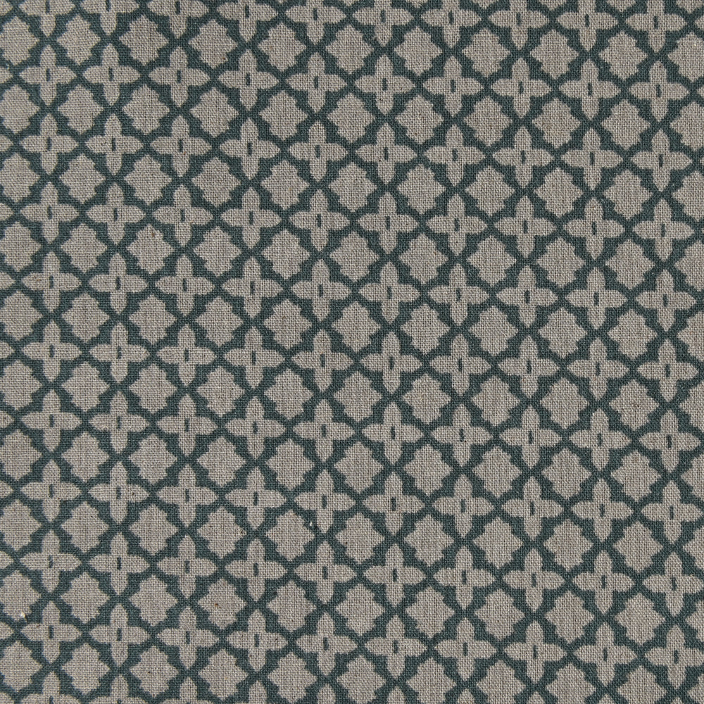 【SALE】stich cloth タイル柄 ～綿麻キャンバス～