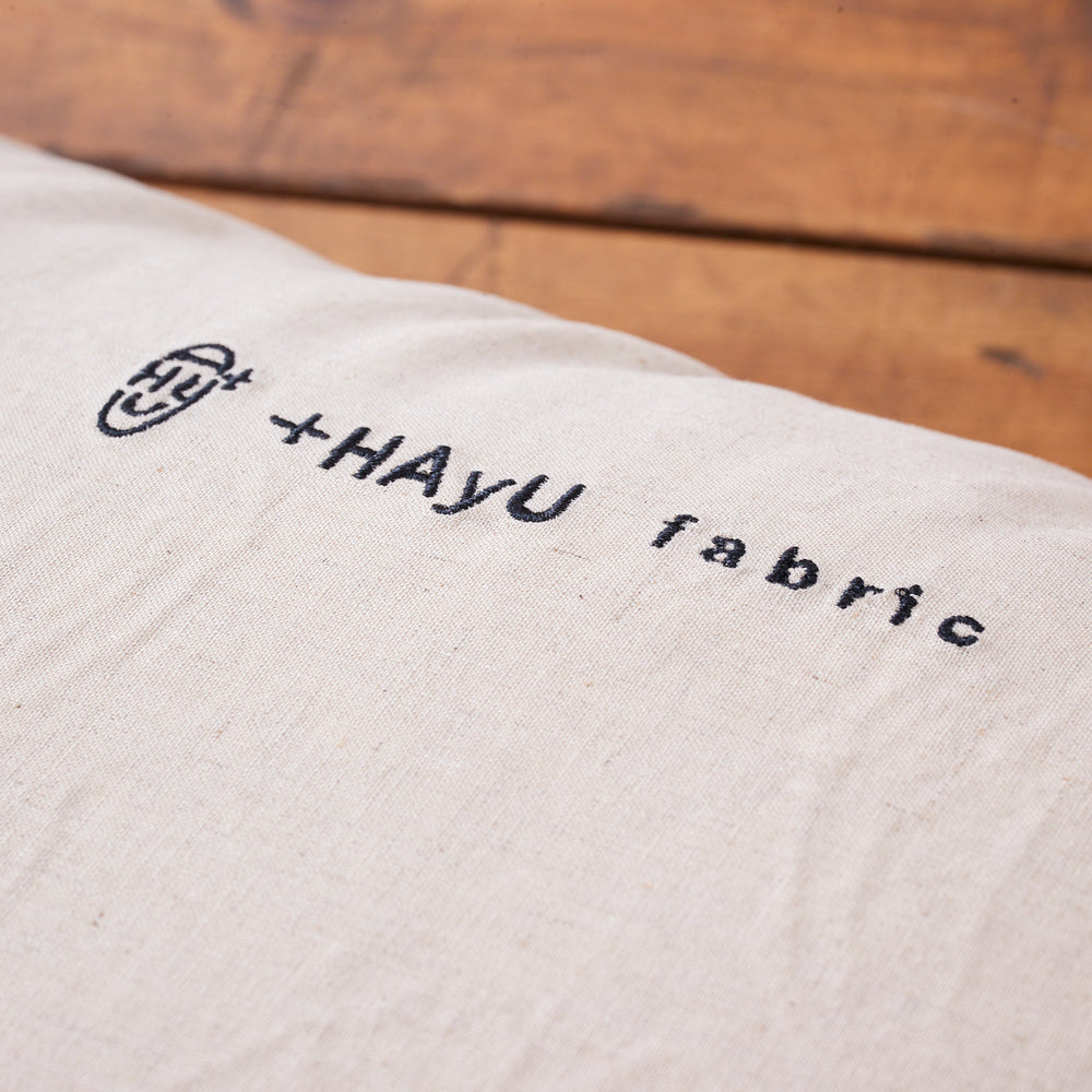 【+HAyU fabric】 HAyU Bear friends - クッションカバー - コットンリネン 刺繍