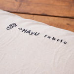 【+HAyU fabric】 ニャンコ家系図 - クッションカバー - コットンリネン 刺繍 TCJG-1059-1A