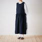 【cocca for】 日に日になじむ、リネンエプロンワンピース