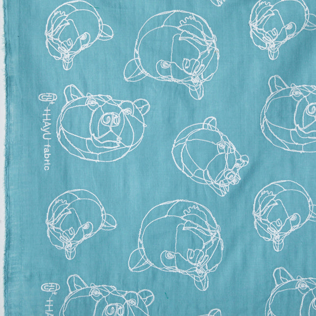 (無料サンプル)＋HAyU fabric ～BEAR～ - cocca EGX-7702-2B(Sample)