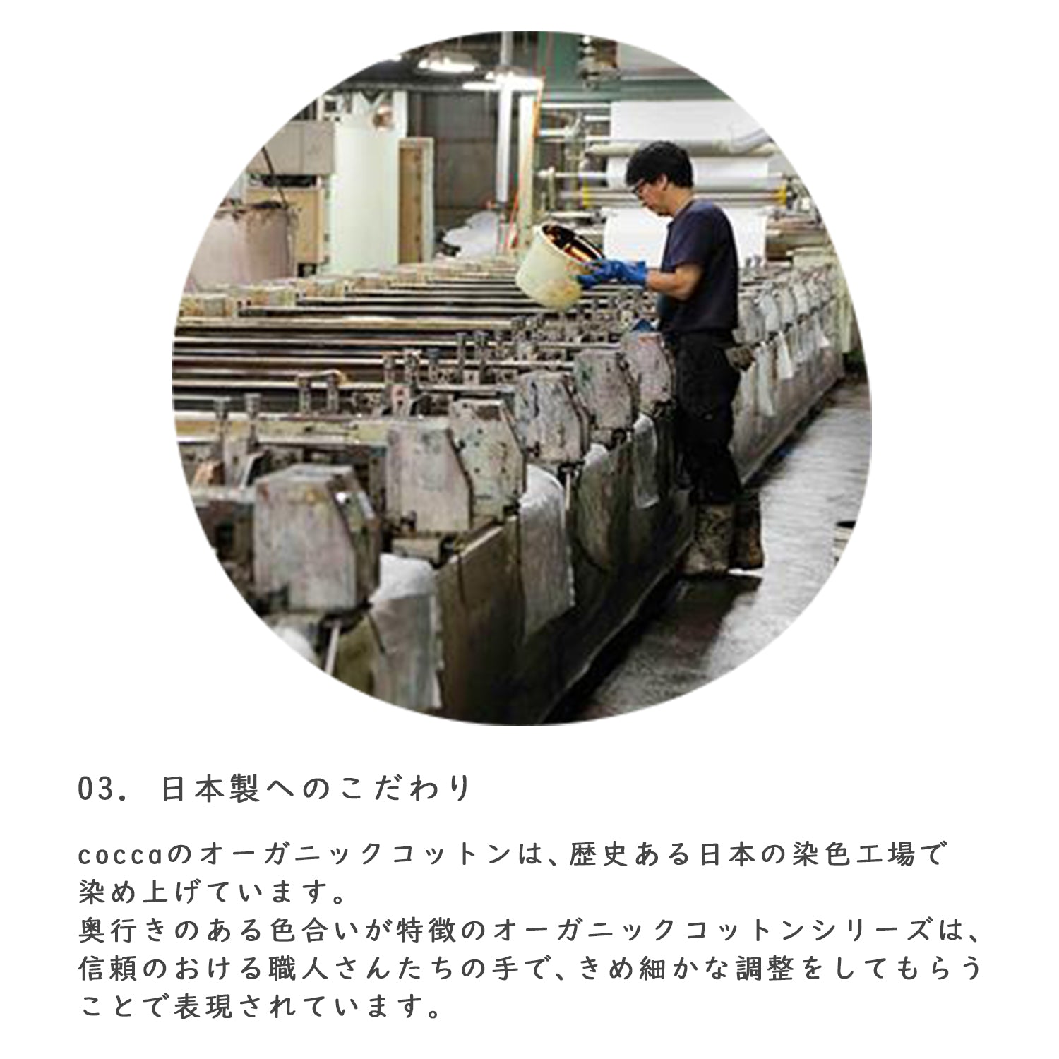 【ロングセラー】日本製 オーガニックコットン100% オックス - cocca
