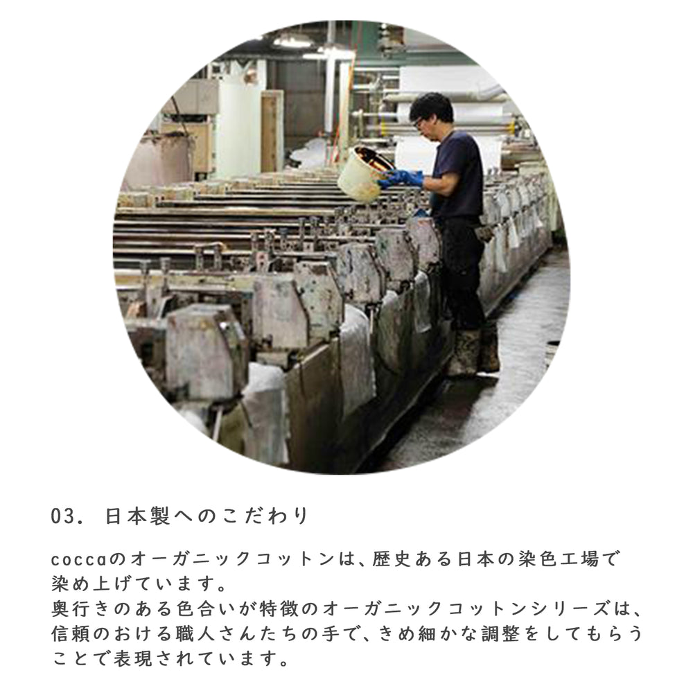 【ロングセラー】日本製 オーガニックコットン100% シーチング - cocca